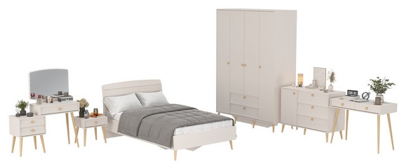 Афина Спальня 35-1200, цвет кашемир серый, сп.м. 1200х2000 мм., б/м, основание есть - фанера