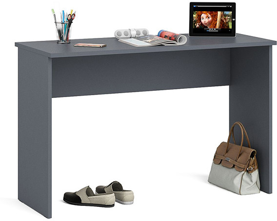 Мори Стол письменный МСП1200.1, цвет графит, ШхГхВ 120,4х50х76,6 см.