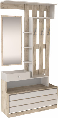 Центральная секция ЯПЦС-1 Ямайка, Дуб крафт серый/Кашемир