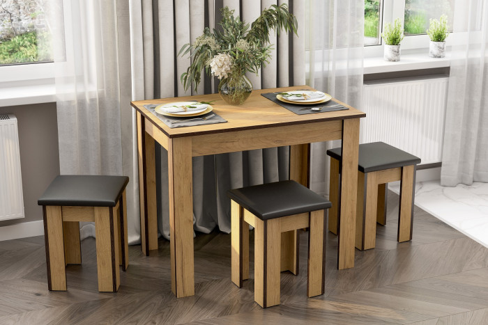 Стол обеденный СО 1, Дуб Золотой