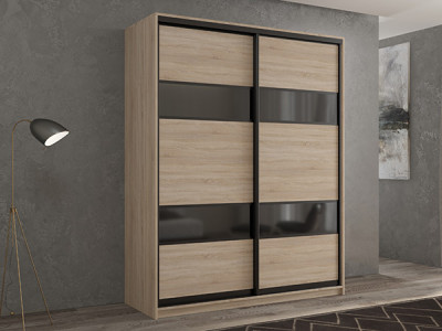 Шкаф-купе Кааппи 7 Сонома Светлый 160х60х230 см