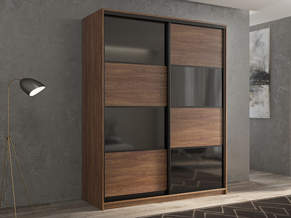 Шкаф-купе Кааппи 13 Морское Дерево Винтаж 140х60х230 см