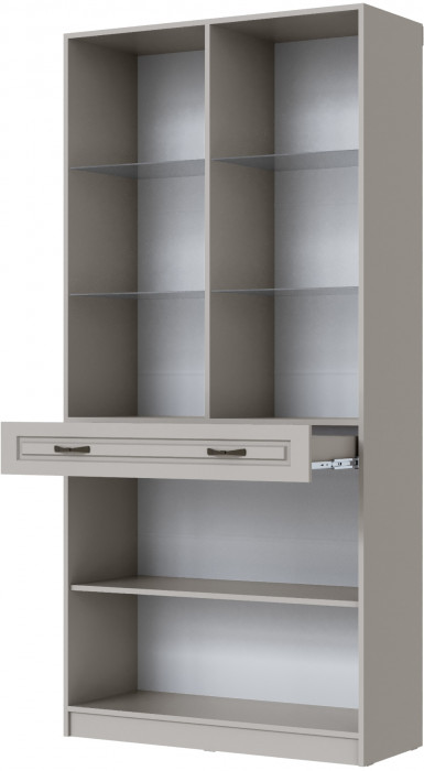 Шкаф-витрина Апполия, Кашемир/Сантьяго софт