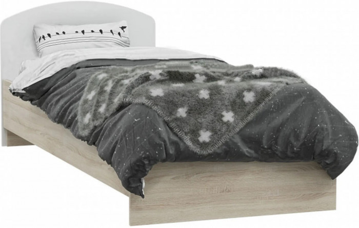 Модульная детская Мартина, композиция 1 (Белый глянец, Дуб Сонома)