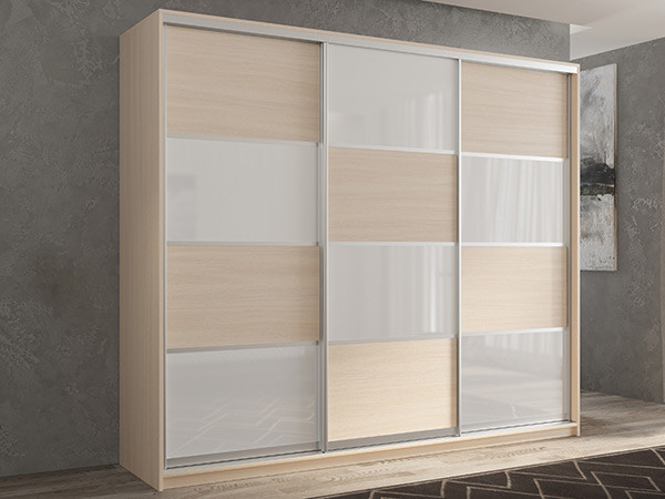 Шкаф-купе Кааппи 14 Дуб молочный 180х45х230 см