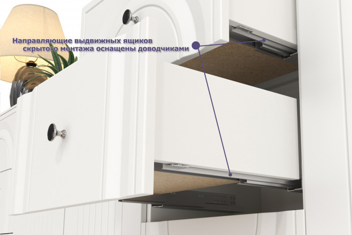 Валенсия Спальня № 44, цвет ЛДСП белый шагрень/МДФ белый шагрень/ткань велутто 19, ортопед есть, сп. м. 1600х2000 мм., б/м