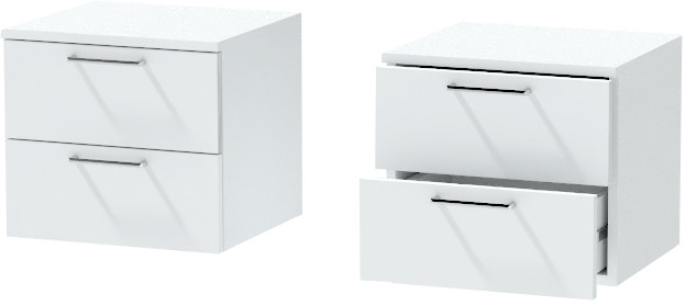 Тумба-6 прикроватная подвесная "Иннэс-7", Белый