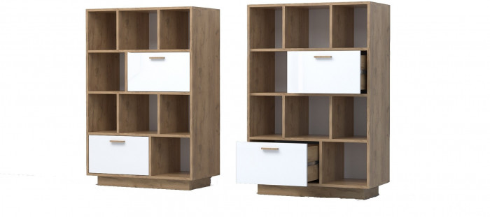 Эго Комод К-1 ПД (Камень Темный/Бетон Светлый)