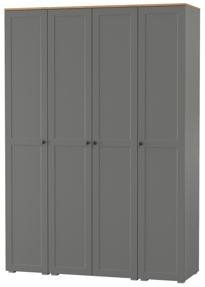 Остин Набор шкафов 02, цвет серый графит/дуб крафт золотой, ШхГхВ 160х54,3х229,6 см., универсальная сборка