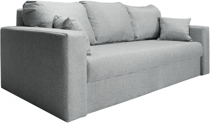 Диван-кровать Ливерпуль, 160х195, раскладной, еврокнижка, рогожка, серый