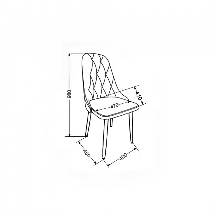 Стул "Граф" белый матовый Томми 08 серый