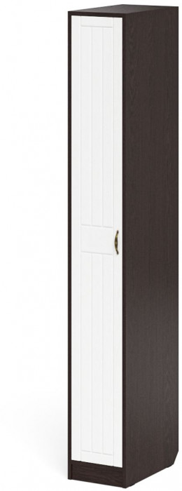 Прихожая П-6-500 Пенал, цвет венге/фасады МДФ белое дерево фрезеровка прованс, ШхГхВ 30х50х210 см., универсальная сборка