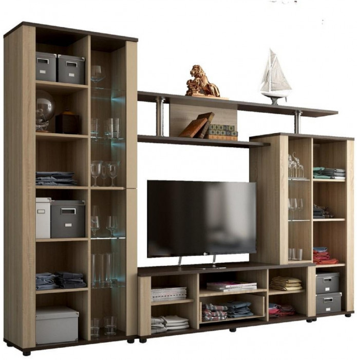 Гостиная Соло-10А (Дуб Сонома / белый)