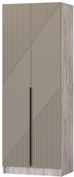 Шкаф Авис 0,8, Дуб эндгрейн/Крема