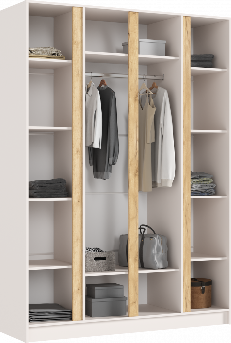 Келвин Шкаф 4-х створчатый (1600) (Кашемир, Кашемир)