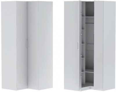 Шкаф угловой "Иннэс-7" - Белый