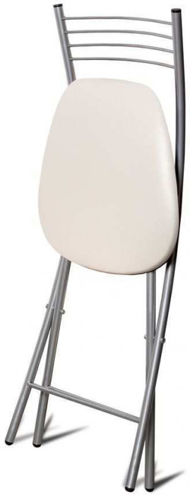 Стул Хлоя Складной Серебро/ Борнео милк