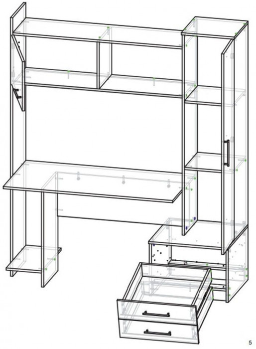 Интел-16 стол компьютерный Дуб сонома / Анкор Светлый