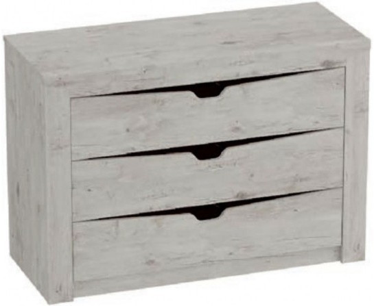 Соренто спальня Комод с 3-мя ящиками