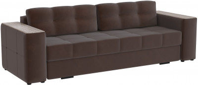 Диван раскладной Нави, коричневый/мдф сандал белый