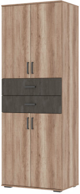 НЕЛЬСОН ШК 05 (СОЛО-5) Шкаф (0.800х2,200х0,500) дуб каньон/железный камень