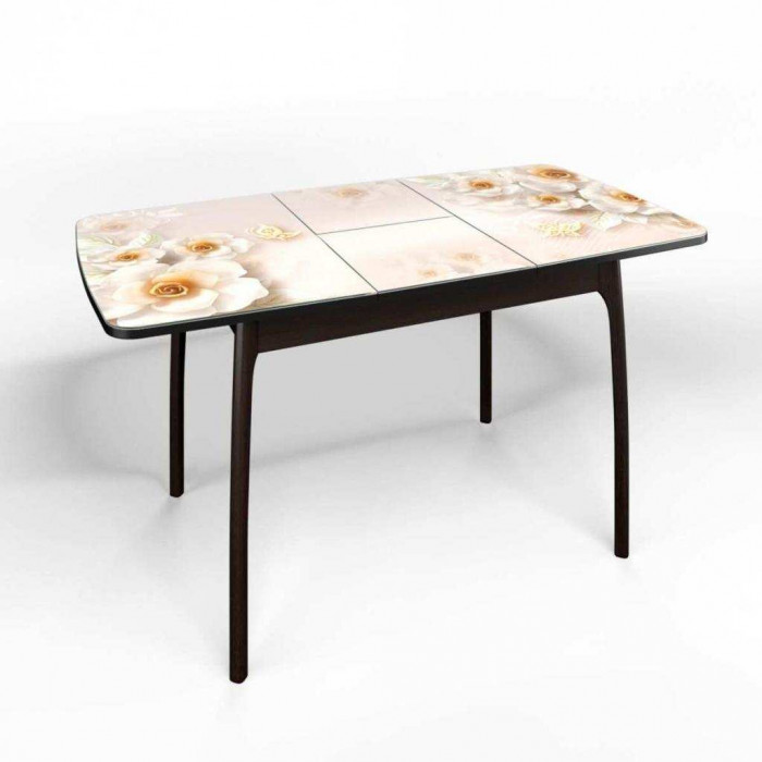 Стол СМ-305 Флорида опора массив изогнутая венге