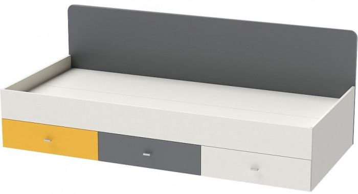 Модульная детская Клео набор 4 (Графит/Миндаль/Солнечный)