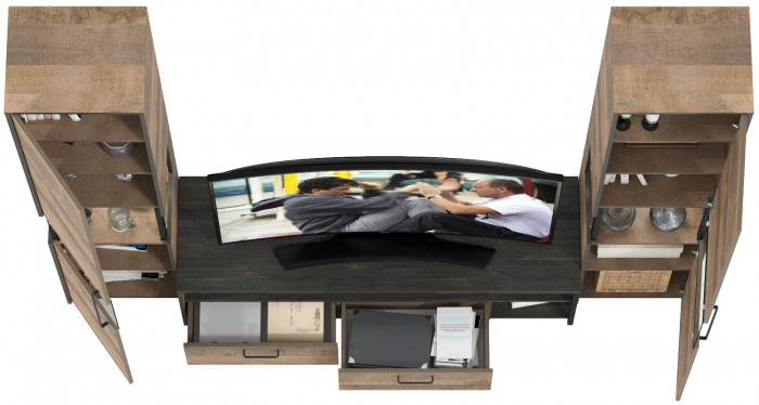 Трувор Гостиная 018, дуб гранж песочный/интра