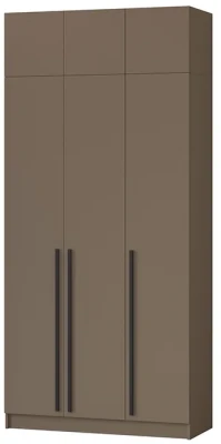 Шкаф Бастион 1200 с антресолью, Молочный шоколад