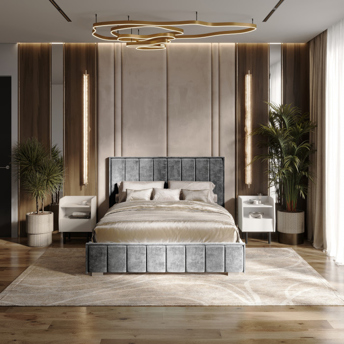 Кровать с подъемным механизмом Мирабель КР-11 (1,4м), Грифельный