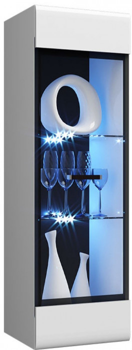 Гостиная Нэнси NEW МДФ Вариант №1 (Белый глянец, Венге)