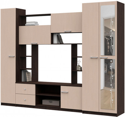 Гостиная Марта-М (Андрей 1)  ЛДСП венге/дуб белфорт