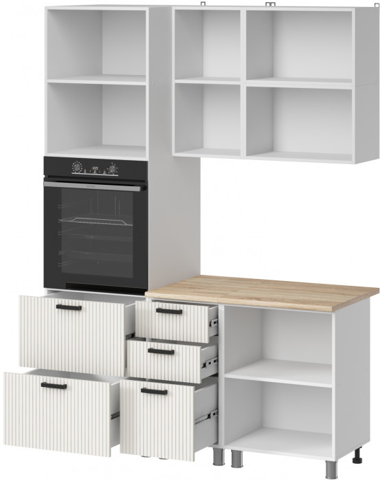 МК Аленушка 1,6м ПД 2 Лотос Молочный,скоба антрацит,сонома