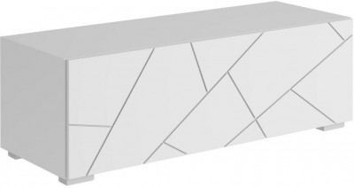 ГРАНЖ Тумба ТМ-003 (Д.1200, напольная) (Белый (Шагрень) / Белый софт)