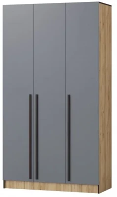 Шкаф Бастион 1500 №1, Графит/Дуб крафт золотой