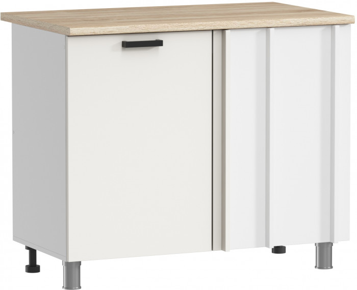 МК Аленушка НПУ 1000 Лаванда Молочный, скоба черный (без столешницы)