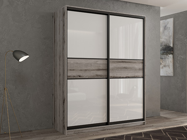 Шкаф-купе Кааппи 11 Эвок Окаменелый 110х45х230 см