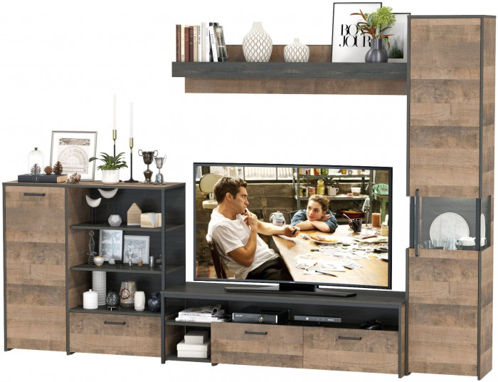 Трувор Гостиная 021, дуб гранж песочный/интра