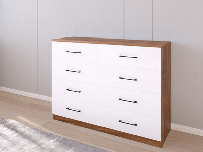 Комод 04/16 120х40х90 Кастелло Бренди/Белый