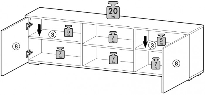 Гостиная Вирола. Комплектация 3