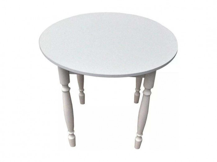 Стол круглый СМ ДСП белый, склад