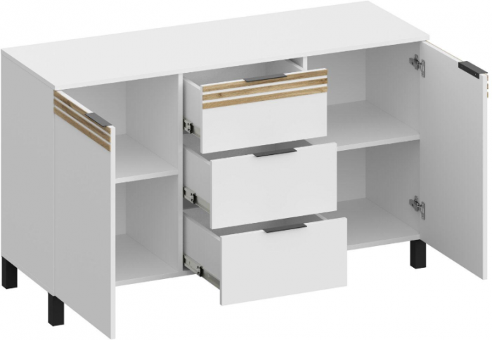 Модульная спальня Нао, набор №3, Дуб вотан (Профиль МДФ Дуб вотан)