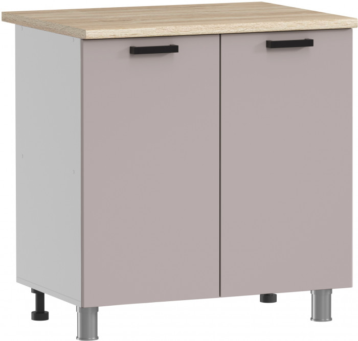 МК Аленушка Н 800 Лаванда Кашемир, скоба черный (без столешницы)