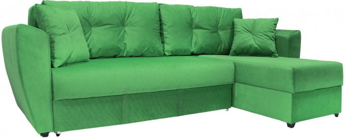 Диван УГЛОВОЙ Амстердам велюр зеленый 160