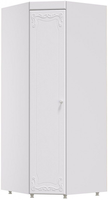 Шкаф угловой (гл.560) Италия ИТ-67 белое дерево