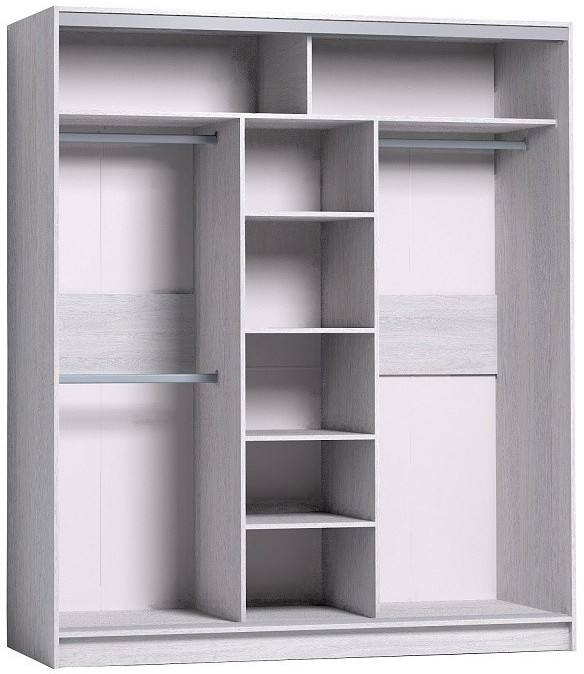 Шкаф-купе с зеркалом Strike 1800 Ясень Анкор светлый