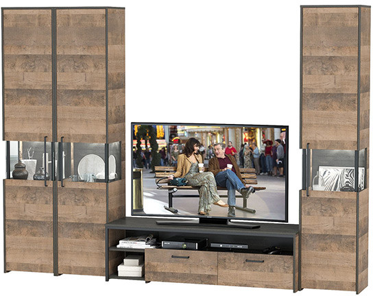 Трувор Гостиная 032, дуб гранж песочный/интра