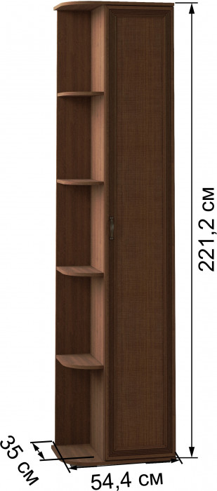 Модульная спальня Ливорно, набор 2, Орех донской