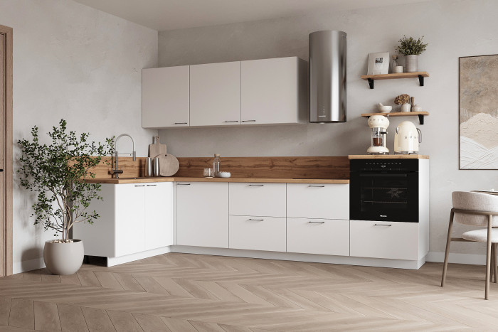 КГ Угловой 1500х3000 (без пм) , Белый софт матовый  Арника РМ в.2