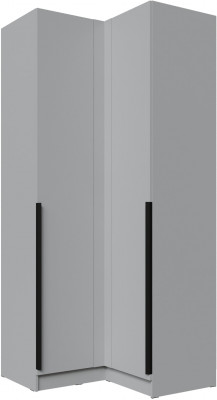 Шкаф угловой Мадрид угол прямой, Камень серый